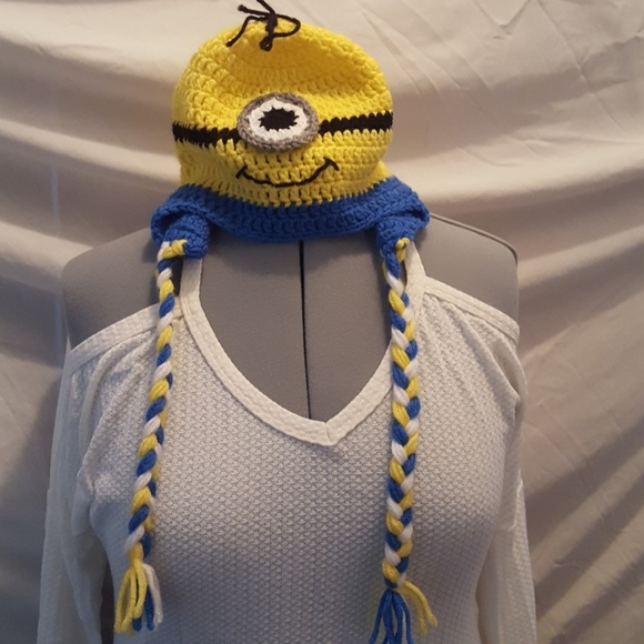 Accessories - Handmade Minion crochet hat